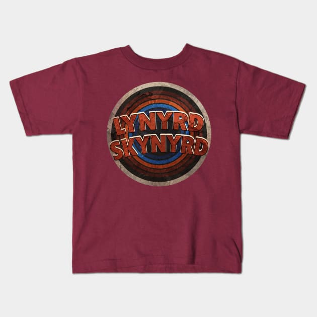 lynyrd art drawing Kids T-Shirt by JakQueApparels